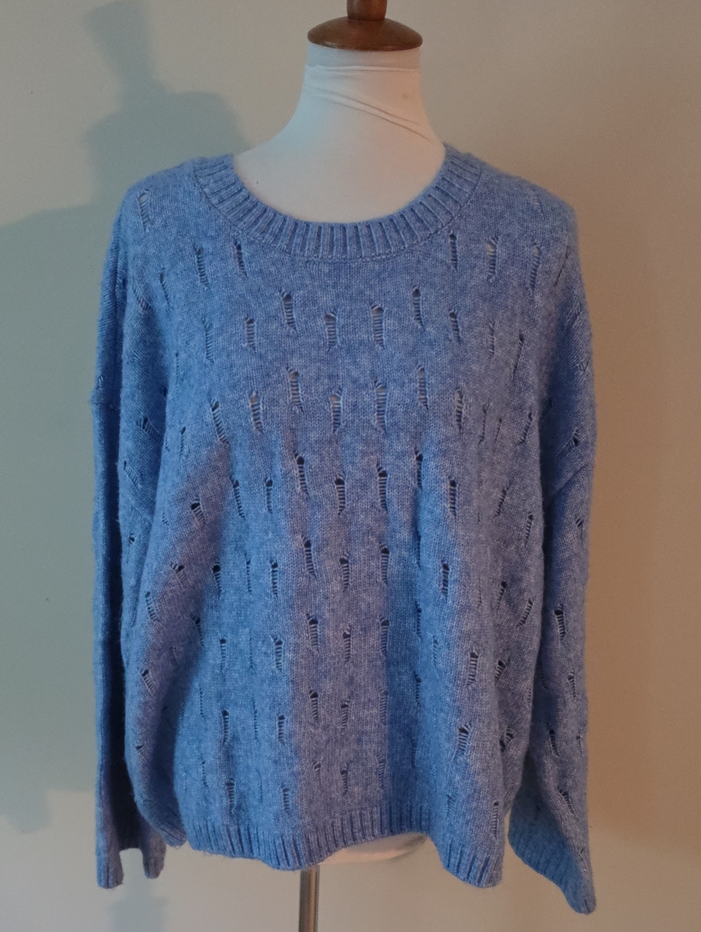 Wit & Wisdom Light Blue Open-Knit Women’s Sweater Brand New